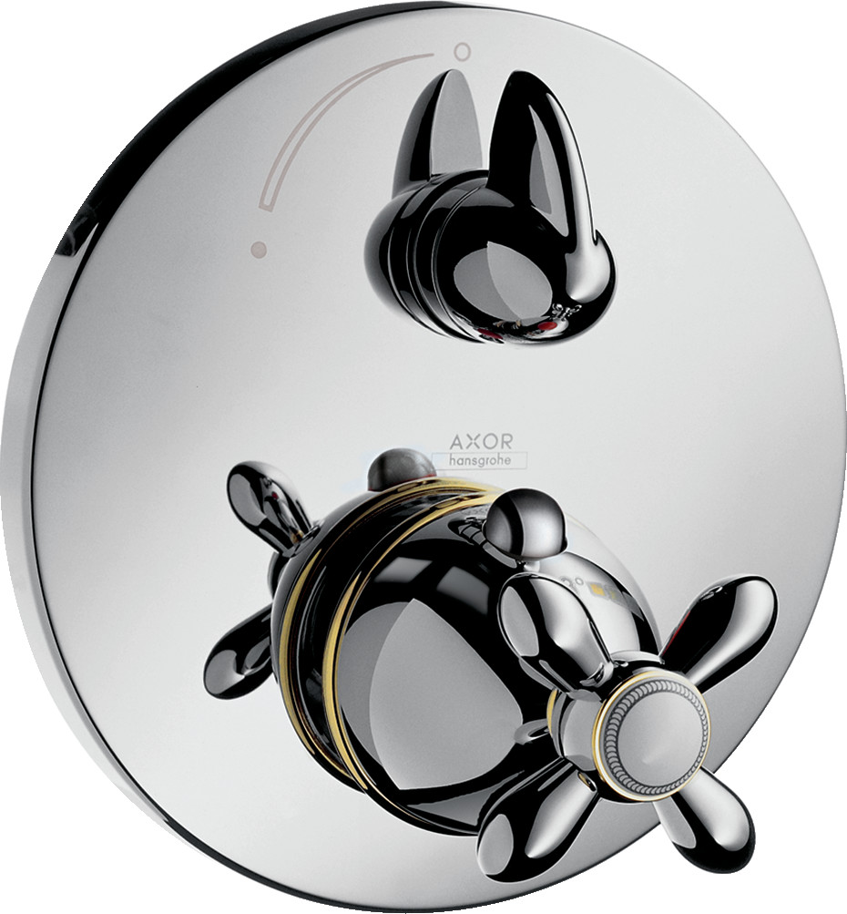 Axor Batterie thermostatique Carlton avec robinet d'arrêt (chromé, 17705000)