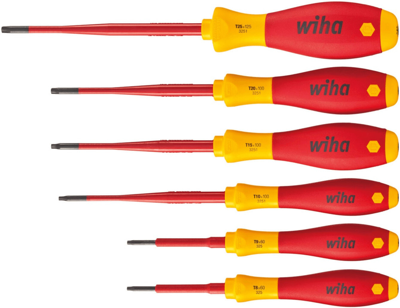 Wiha Jeu de tournevis Torx SoftFinish electric slimFix 6 pièces