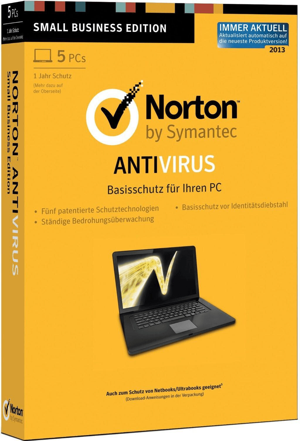 NortonLifeLock Norton AntiVirus 2013 (5 User) (1 Year) (DE) (Win)