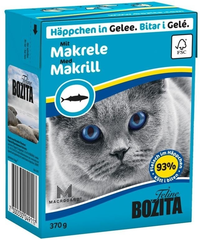 Bozita Bouchées en gelée pour chat - Maquereau (370 g)