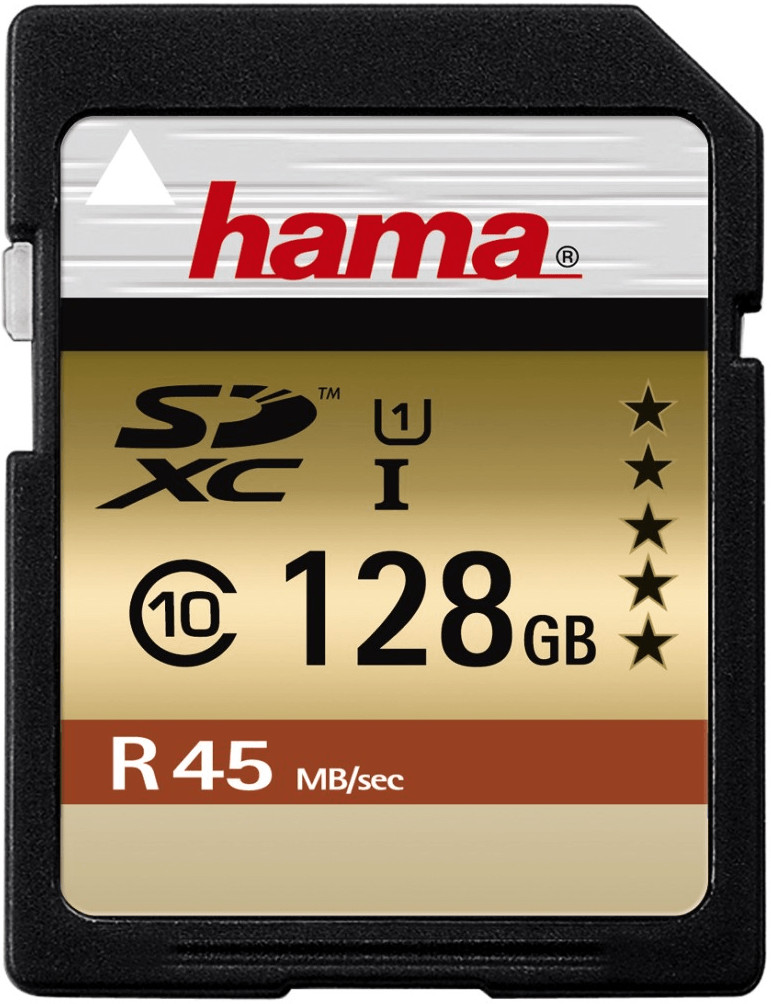 Hama SDXC 128 Go Classe 10 UHS-I 45 Mo/s (00114945)