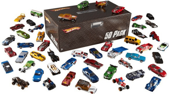 Photos - Toy Car Hot Wheels Customized 50-Pack Car Set 