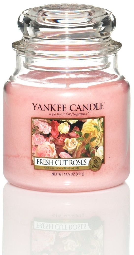 Yankee Candle Fresh Cut Roses Jarre moyenne 411 g