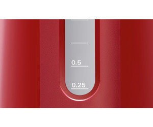 rot 1,7 Liter Bosch Wasserkocher TWK 3A014 Compact Class 