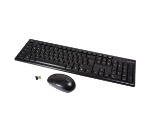 LogiLink 2.4GHz Wireless Keyboard/Mouse Combo Set with Autolink (black)