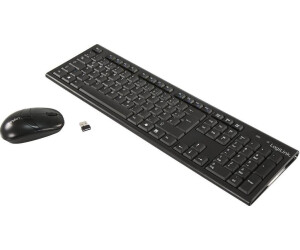 LogiLink 2.4GHz Wireless Keyboard/Mouse Combo Set with Autolink (black)