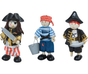 6x Piraten Figuren Mini Piraten Spielzeug Set inkl Landschaft für DIY 