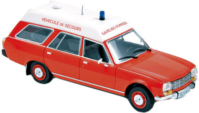 Norev Peugeot 504 Break 1979 Pompiers Ambulance (475441)