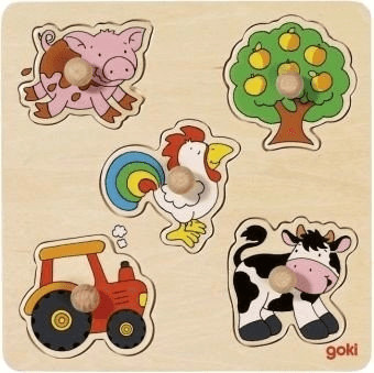 Goki Puzzle à encastrer Ferme