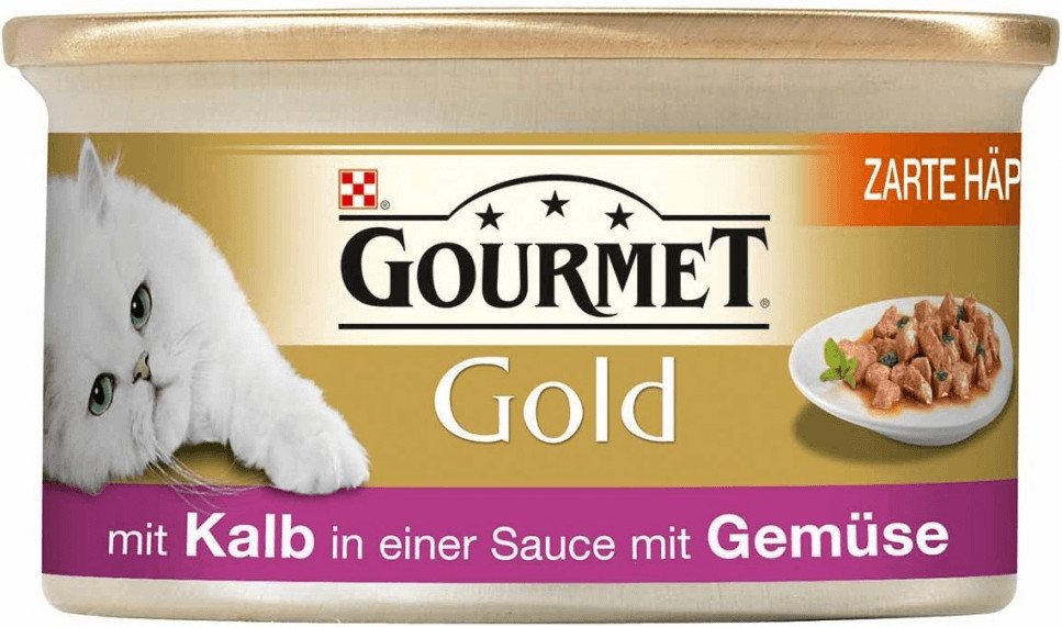 Gourmet Gold morceaux de veau et légumes en sauce (85 g)