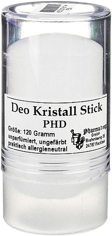 DEO KRISTALL Mineral Stick - 120 G, Aluminiumfrei, Für Sensible Haut