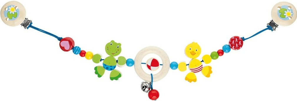 Heimess Chaîne de Poussette avec Clips Canard et Grenouille (737740)