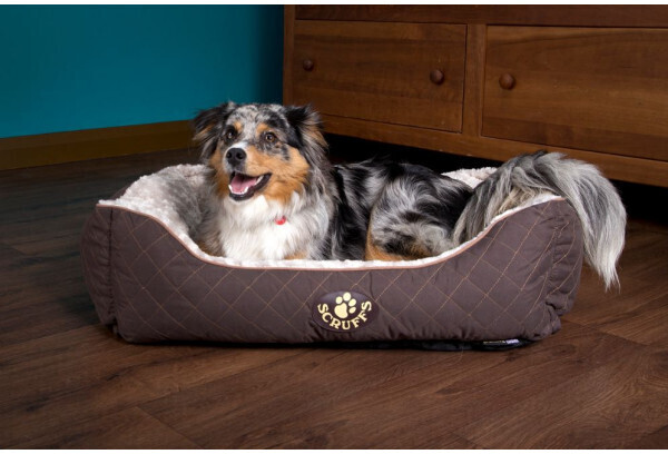 Scruffs for Pets Wilton Box Dog Bed L Brown