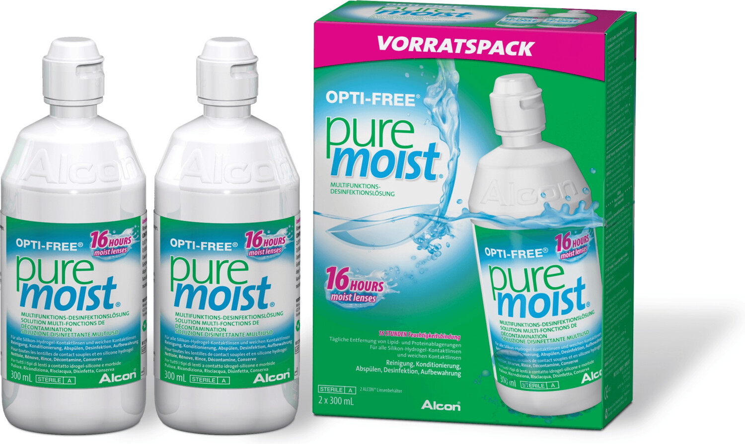 Alcon Opti-Free PureMoist (2 x 300ml)