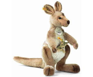 Uni-Toys Neuware wunderschönes Känguruh mit Baby 35cm 