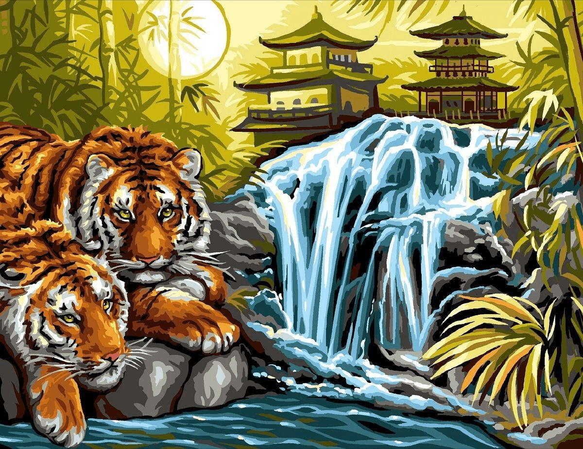KSG Peinture par numéros Tigre