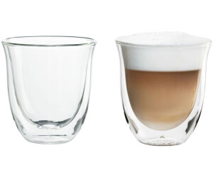 Fresh Master Bicchieri da latte macchiato 400 ml 6 x 400 ml Set di tazze termiche in vetro a doppia parete I bicchieri da caffè Barista Premium qualità per il miglior piacere 