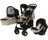 hauck poussette combinée shopper trio set rouge