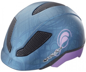 KED Helm Pina schwarz silber mit Blinklicht Reithelm Kinderhelm Kopfschutz Neu 