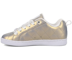 DC Shoes Damen Court Graffik Sneaker – Aus Nubukleder/Leder, Bequem, Mit Pill-Pattern Sohle