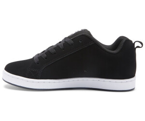 DC Shoes Court Graffik Femme – Chaussures Skate Cuir Pochoir Noir/Rose, Taille 40 EU