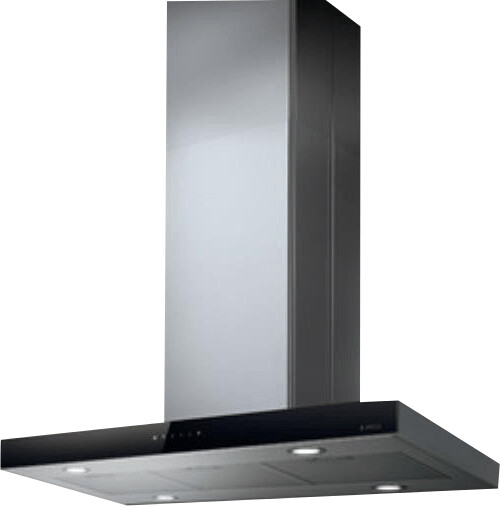 Elica Cappa Cucina Joy Isola 90 cm Vetro Nero