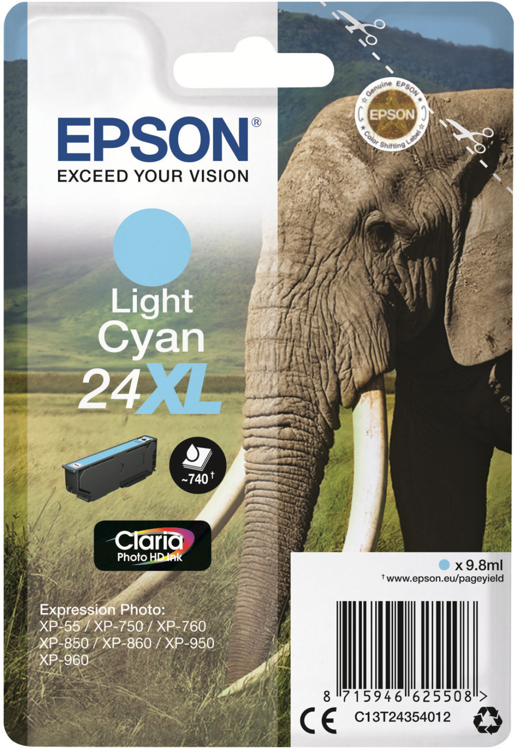 Epson 24XL cyan clair
