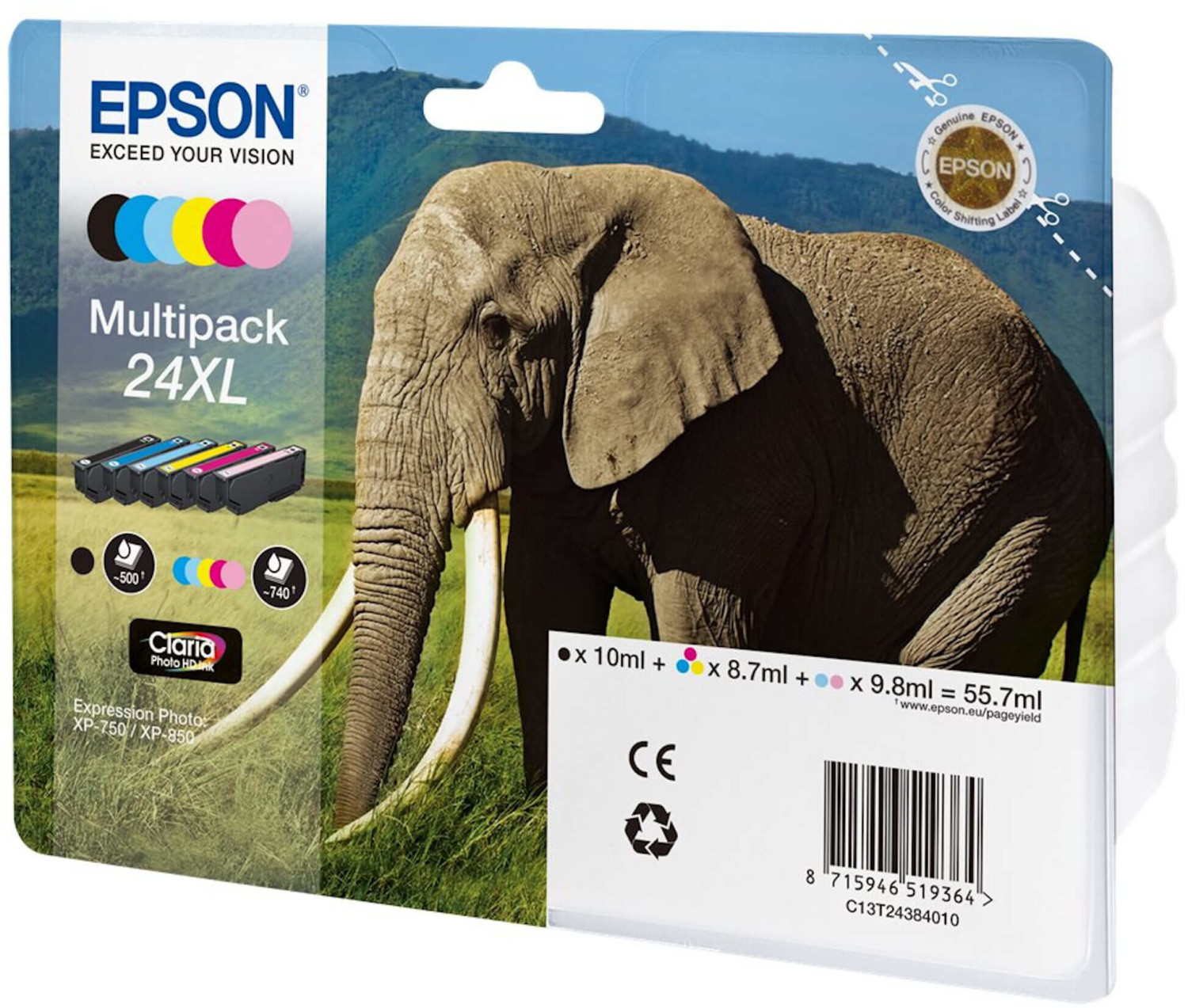 Epson 24xl Multipack 6 Farbig C13t24384010 Ab 9699 € Preisvergleich Bei Idealode 5800