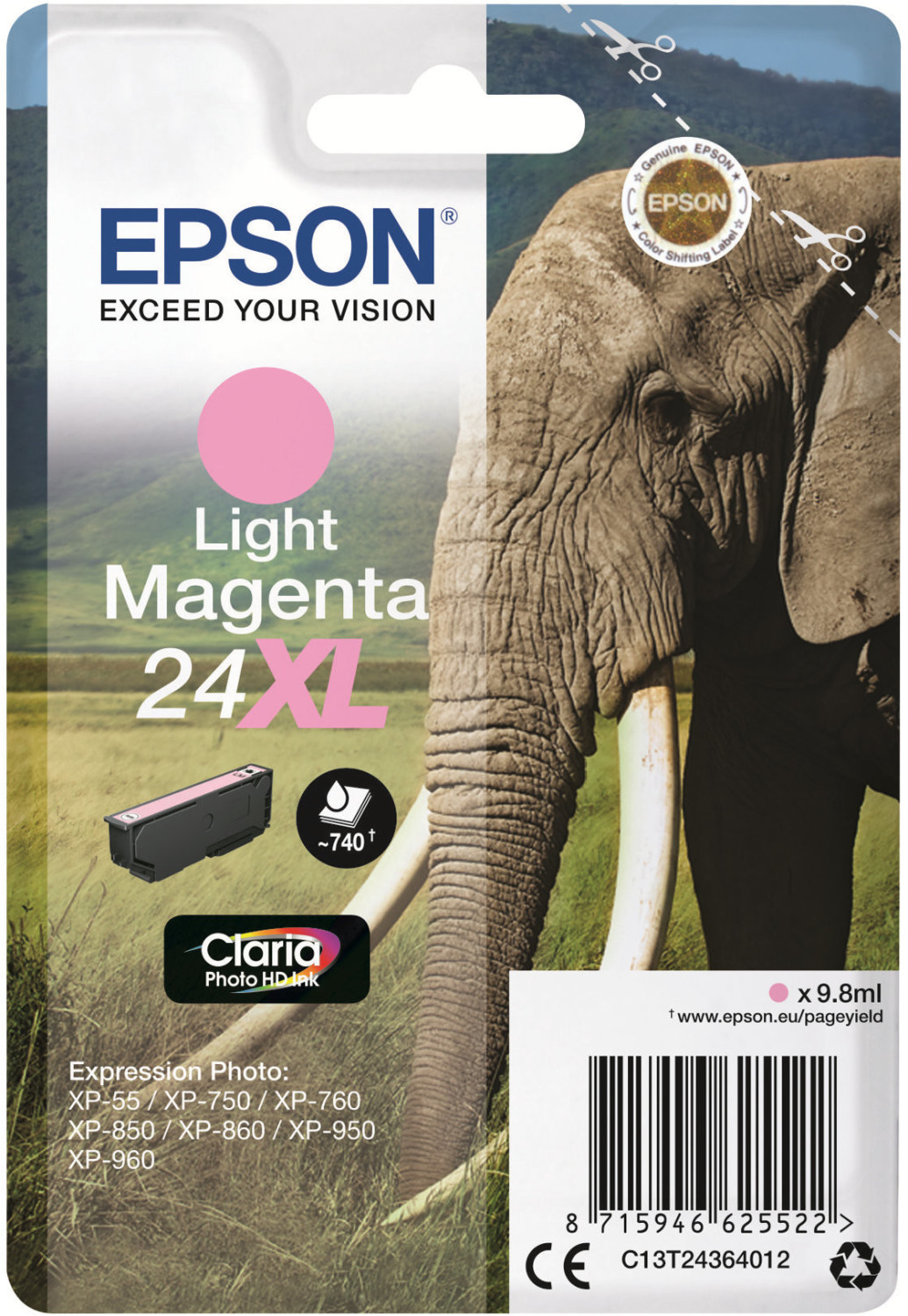 Epson 24XL magenta clair