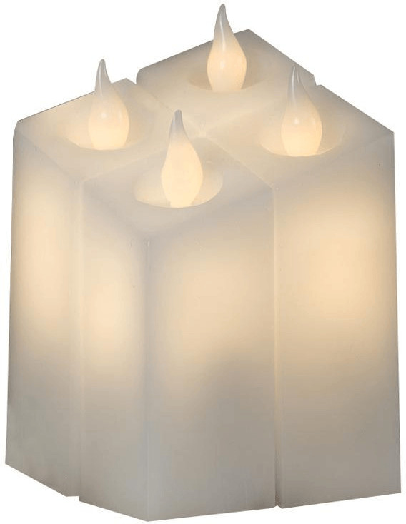 Konstsmide LED Wax Set of 4 white