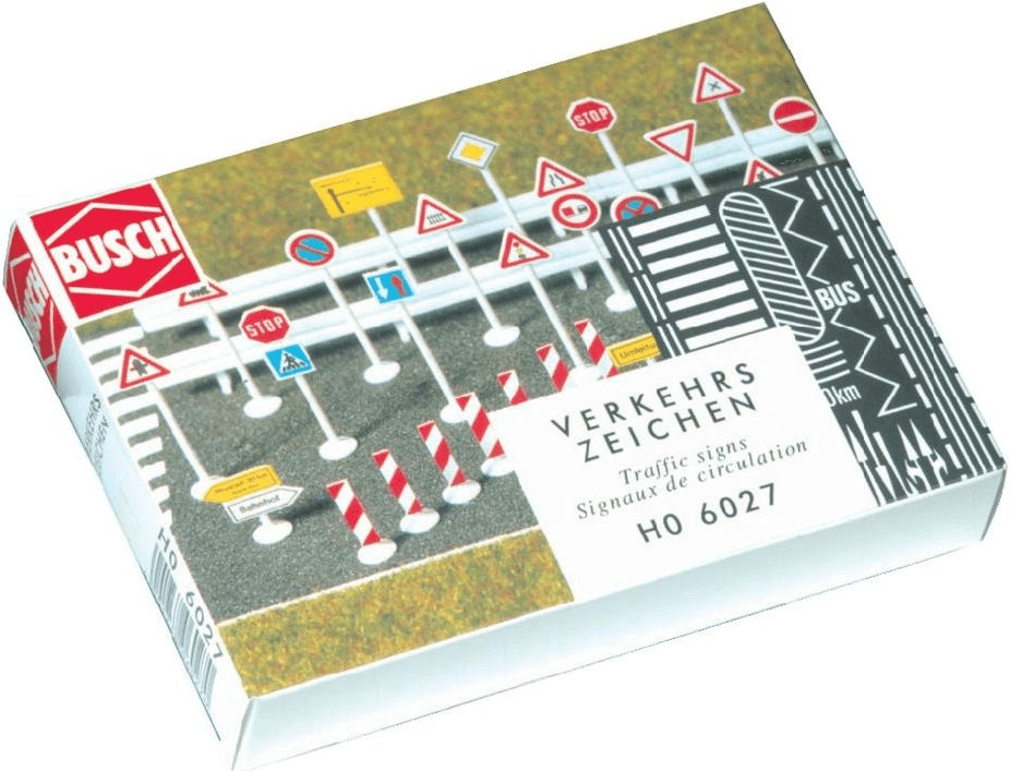 Busch Model Set de panneau de signalisation (6027)