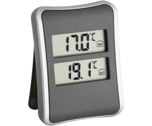 TFA Wetterstation für innen/außen Aluminium/Kunststoff Temperatur Thermometer 