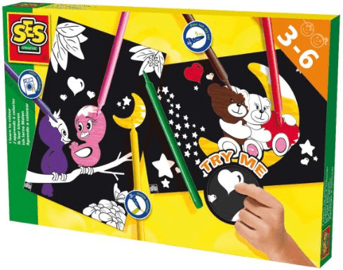 SES Creative Coffret d'apprentissage - J'apprends à colorier : Les animaux (14501)