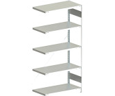 Steck-Grundregal und Anbauregal verzinkt 2300x2200x500 mm 12 Böden geteilte Wink 