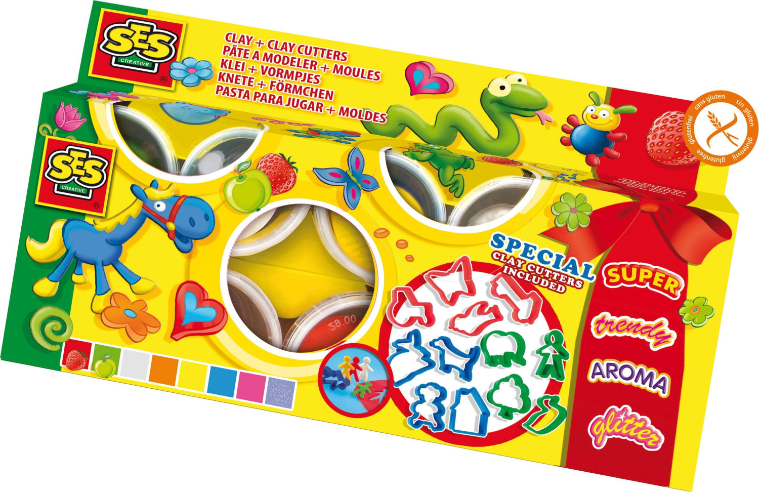 SES Creative Pâte à modeler - Coffret anniversaire avec moules