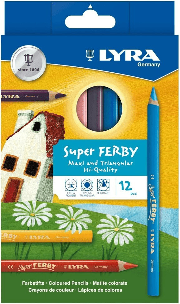 Lyra Pochette de 12 crayons de couleur Ferby Metallic