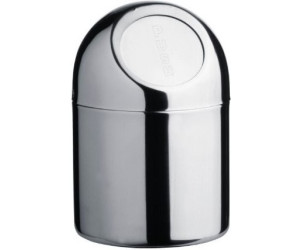 Premier Housewares Mini Push Bin, Stainless Steel