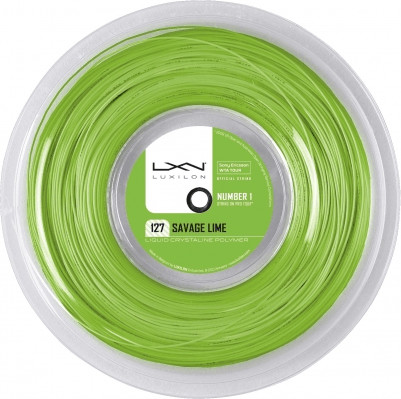 Luxilon Tennis String savage Lime 127 200m