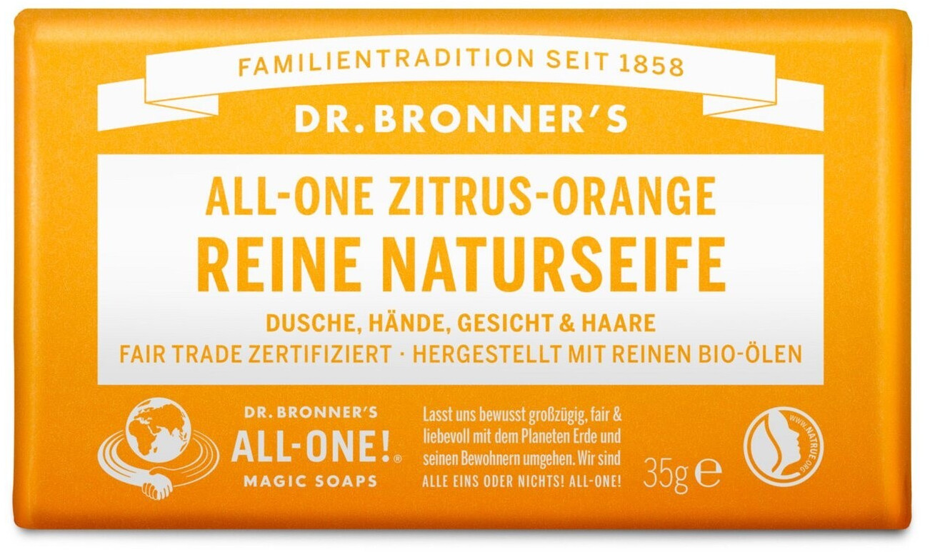 Dr. Bronner's Stückseife ZitrusOrange (140g) ab 4,68