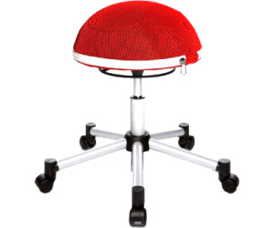 TOPSTAR Wellnessstuhl SITNESS 5 – Sitzball-Hocker Mit Netzstoff, Verstellbar Bis 110 Kg