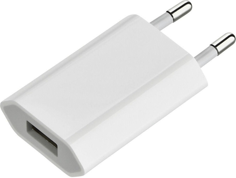 Forcell Kabel USB A zu iPhone-Anschluss 8-polig MFi 2,4A/5V 12W 1m Weiß  Smartphone-Kabel