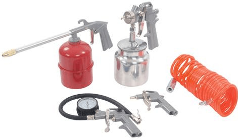 Silverline Coffret d'accessoires pour outils pneumatiques 5 pièces (633548 )