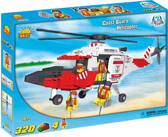 Cobi Action Town Coast Guard Helicopter Building Blocks