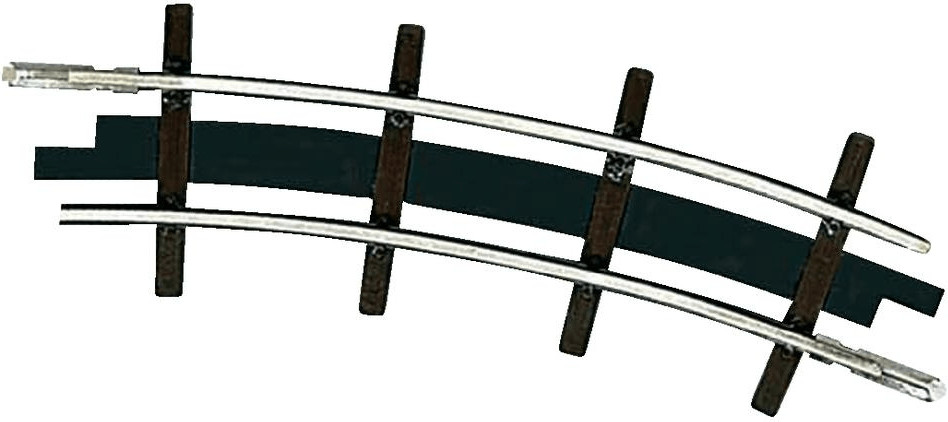 Busch Model 2 Rails courbes radius 115 mm 22,5° (12322)