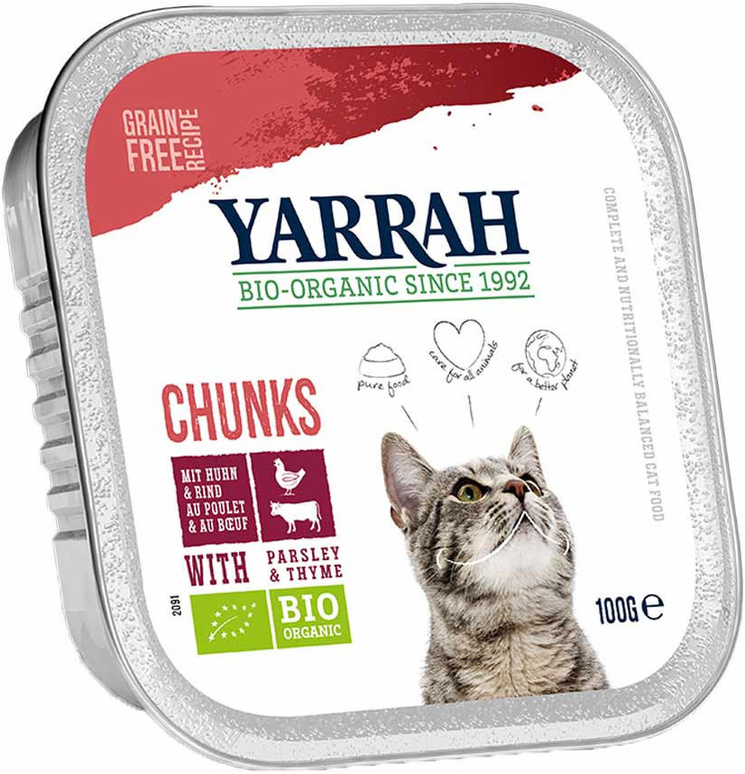 Yarrah Bio-Organic Chunks Beef & Chicken (100 g)