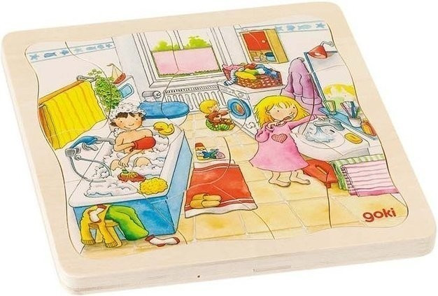 Goki Puzzle à étages Ma journée