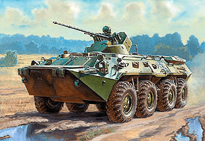 Zvezda BTR 80A - Russian personnel carrier (3560)