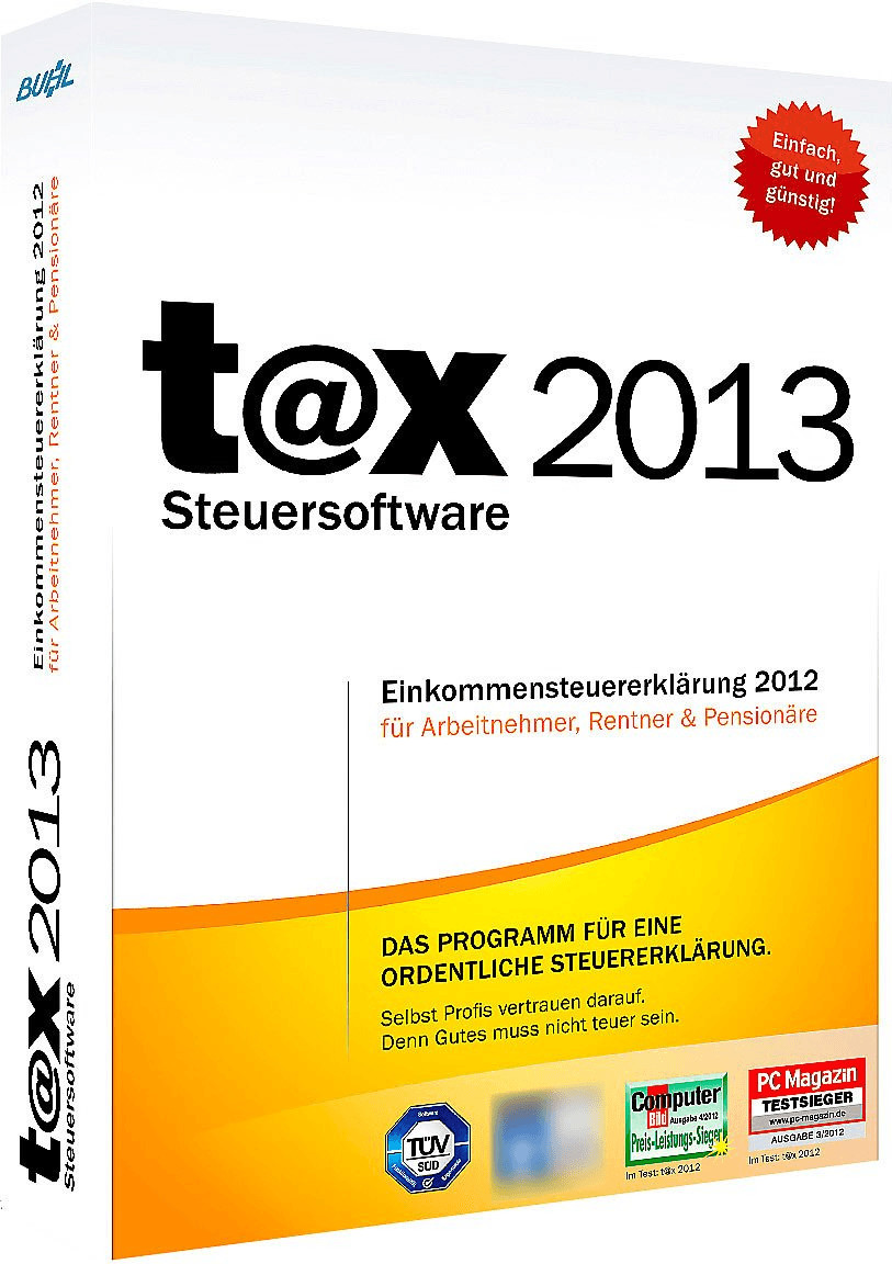 Buhl tax 2013 Standard (Win) ab 9,99 € Preisvergleich bei idealo.de