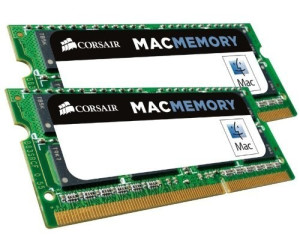 De acuerdo con champán nostalgia Corsair Mac 16GB Kit SO-DIMM DDR3 PC3-12800 CL11 (CMSA16GX3M2A1600C11)  desde 87,79 € | Compara precios en idealo