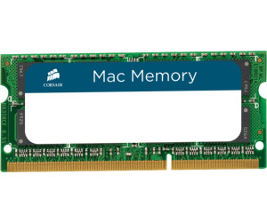 Igualmente caja de cartón Oeste Corsair Mac Memory 8GB SO-DIMM DDR3 PC3-12800 CL11 (CMSA8GX3M1A1600C11)  desde 39,30 € | Compara precios en idealo